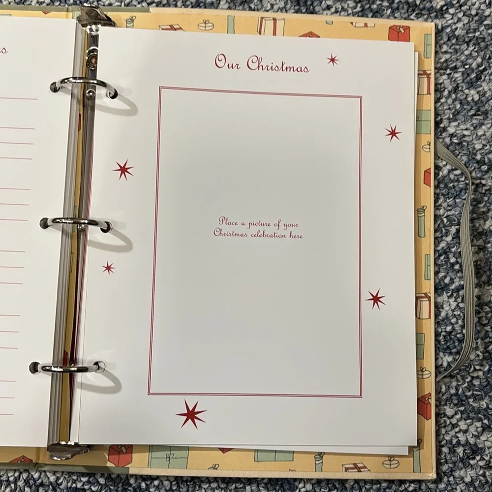NEW Vintage 2001 3-Ring Christmas Organizer